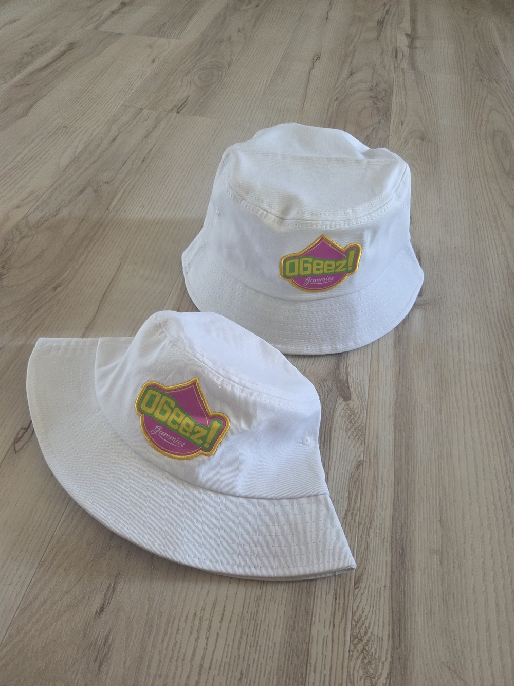 OGeez! Gummies White Bucket Hat | Unisex Cotton Cannabis Brand | New